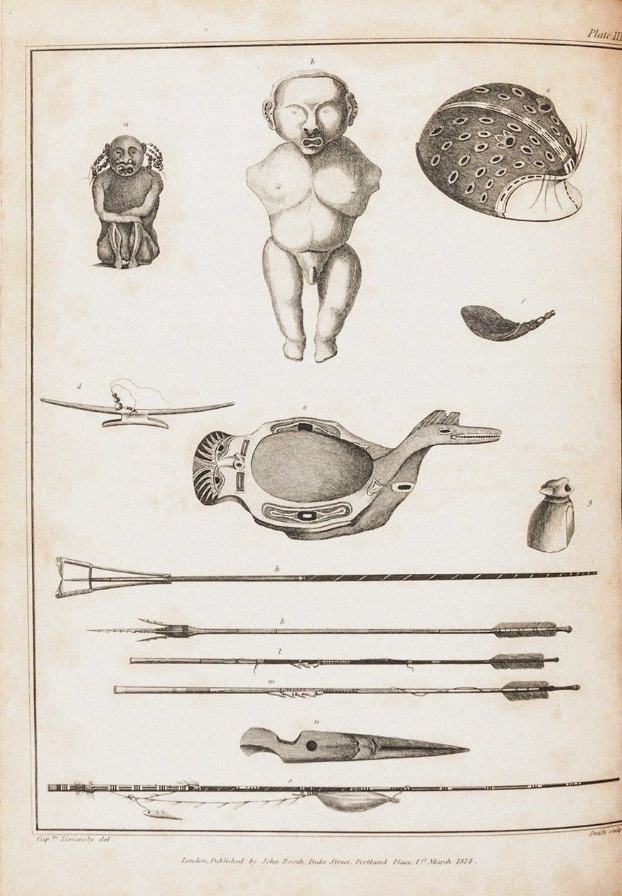 Ilustrace z Cesty kolem světa v letech 1803-06, na lodi Neva, 1814 od Yuri Fyodorovich Lisyansky