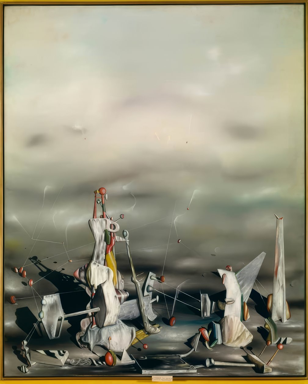 Palác ze skleněných skal od Yves Tanguy