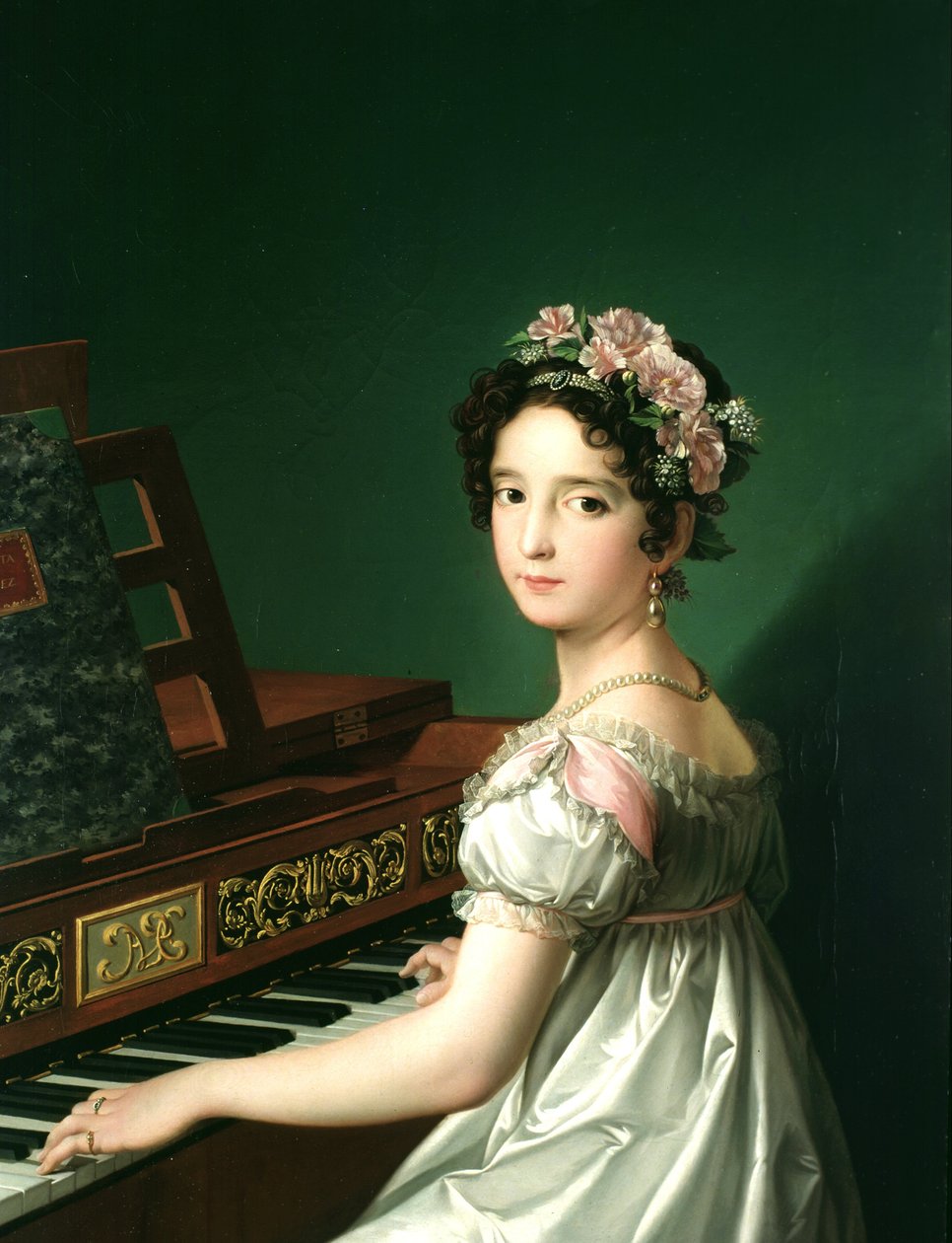 Manuela González Velázquez, hra na klavír od Zacarias Gonzalez Velazquez
