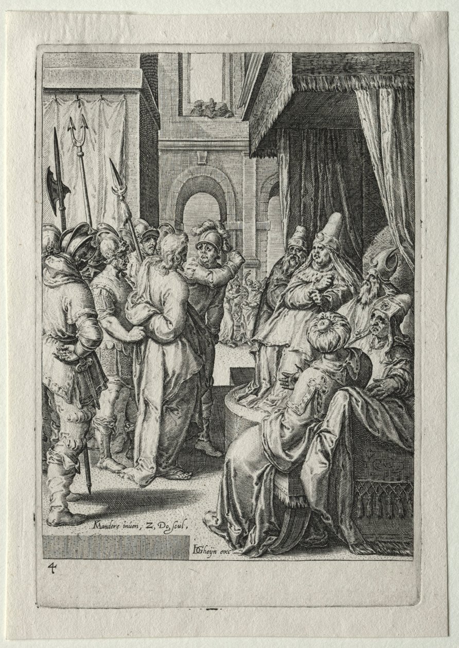 Sada Passion:  Kristus před Herodem od Zacharias Dolendo