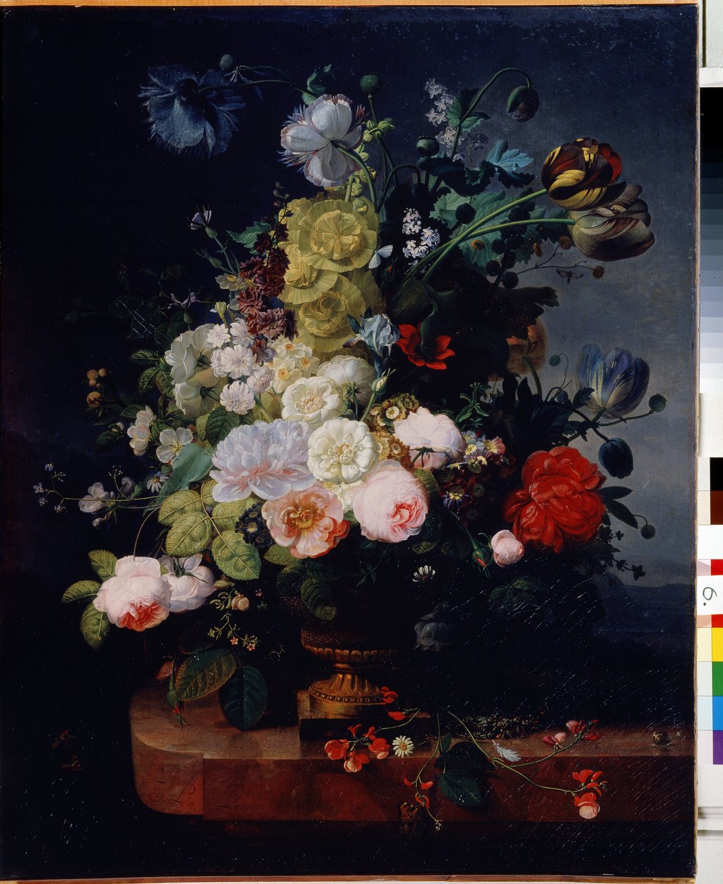 ""Kytice květin"" Obraz Zachee Prevost (1797-1861) 1787 Státní muzeum Arkhangelskoye Estate, Moskva od Zachée Prévost