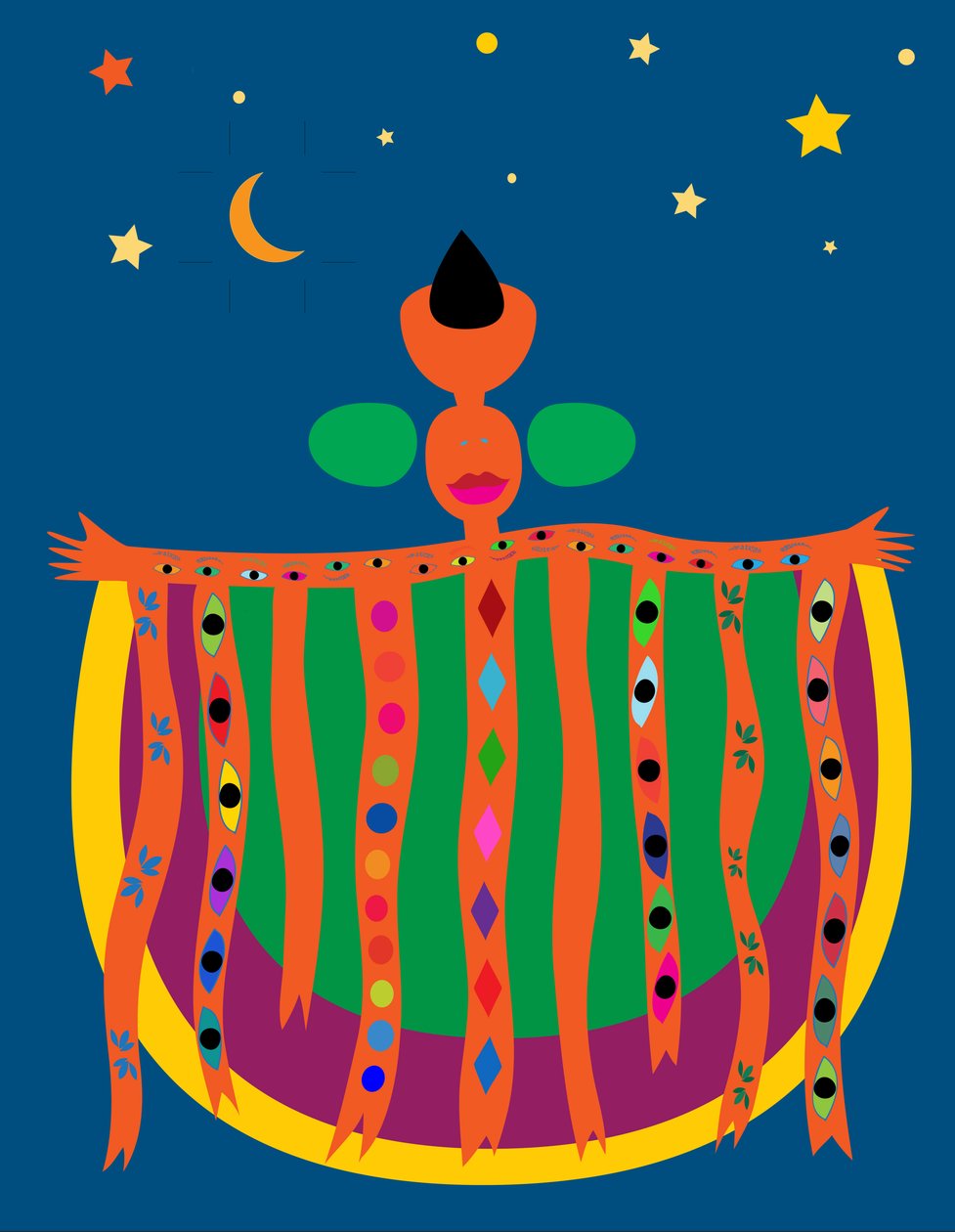 Noční AFRIKA, 2019 (digitální) od Sabina Nedelcheva Williams