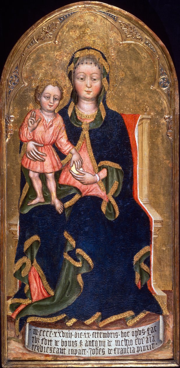 Madonna a dítě (malba) od Zanino di Pietro