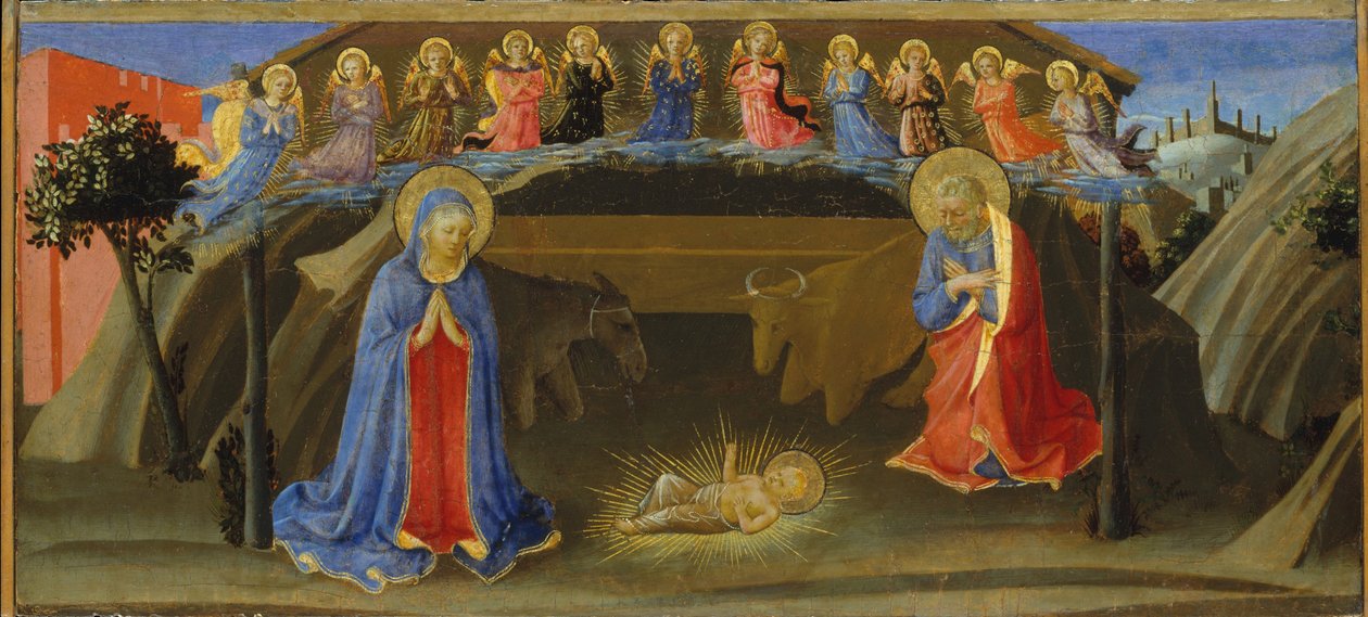 Narození Páně, kolem 1433-34 od Zanobi di Benedetto Strozzi