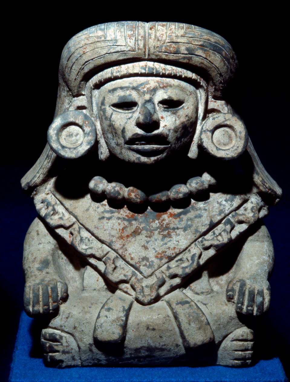 Pohřební urna, pozdní klasické období (700-1000 nl) (keramika) od Zapotec