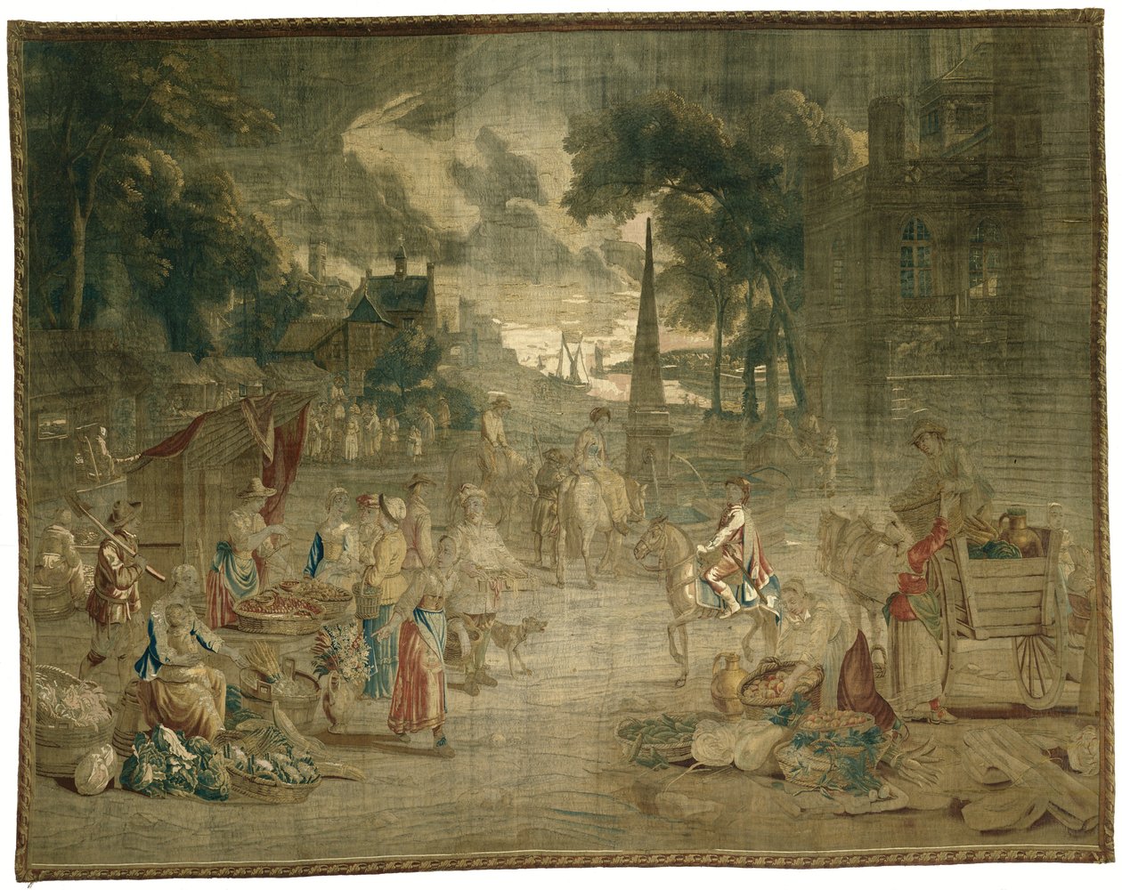 Trh s ovocem a zeleninou od Zeger Jacob van Helmont