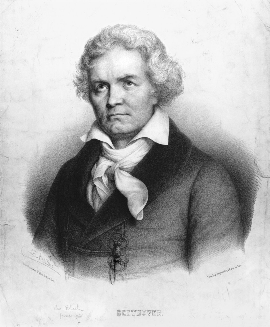 Ludwig van Beethoven (1770-1827) od Zephirin Felix Jean Marius Belliard