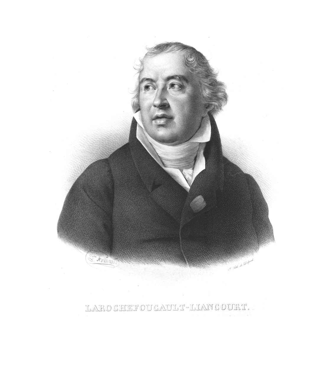 François Alexandre Frédéric, vévoda de la Rochefoucauld-Liancourt, c 1820. od Zephirin Felix Jean Marius Belliard