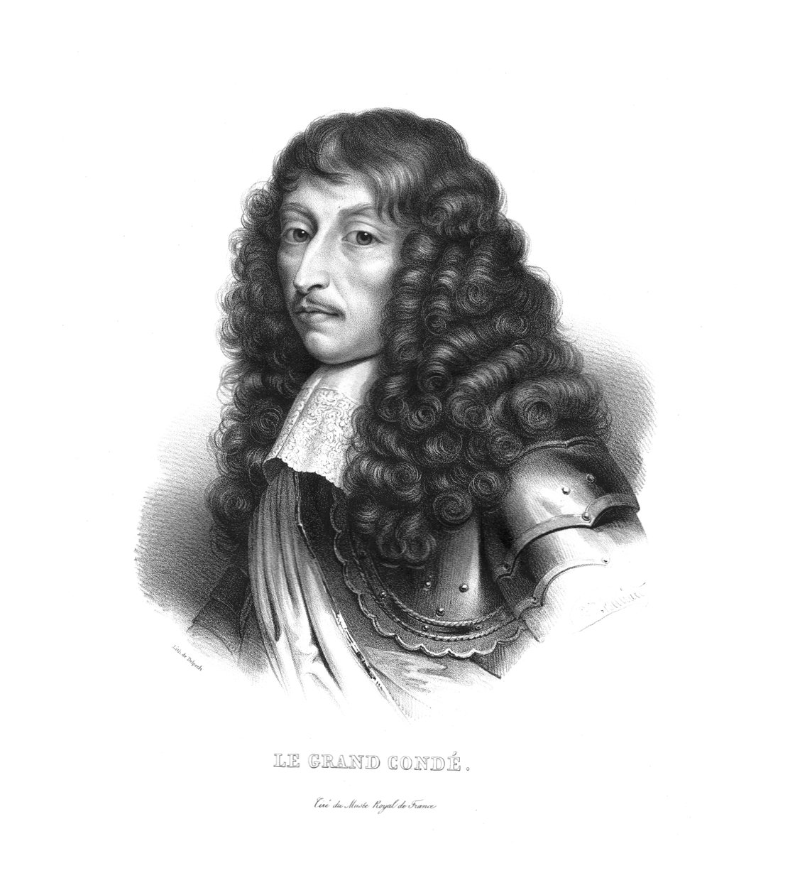 Louis de Bourbon, princ z Conde, 20. léta 19. století od Zephirin Felix Jean Marius Belliard