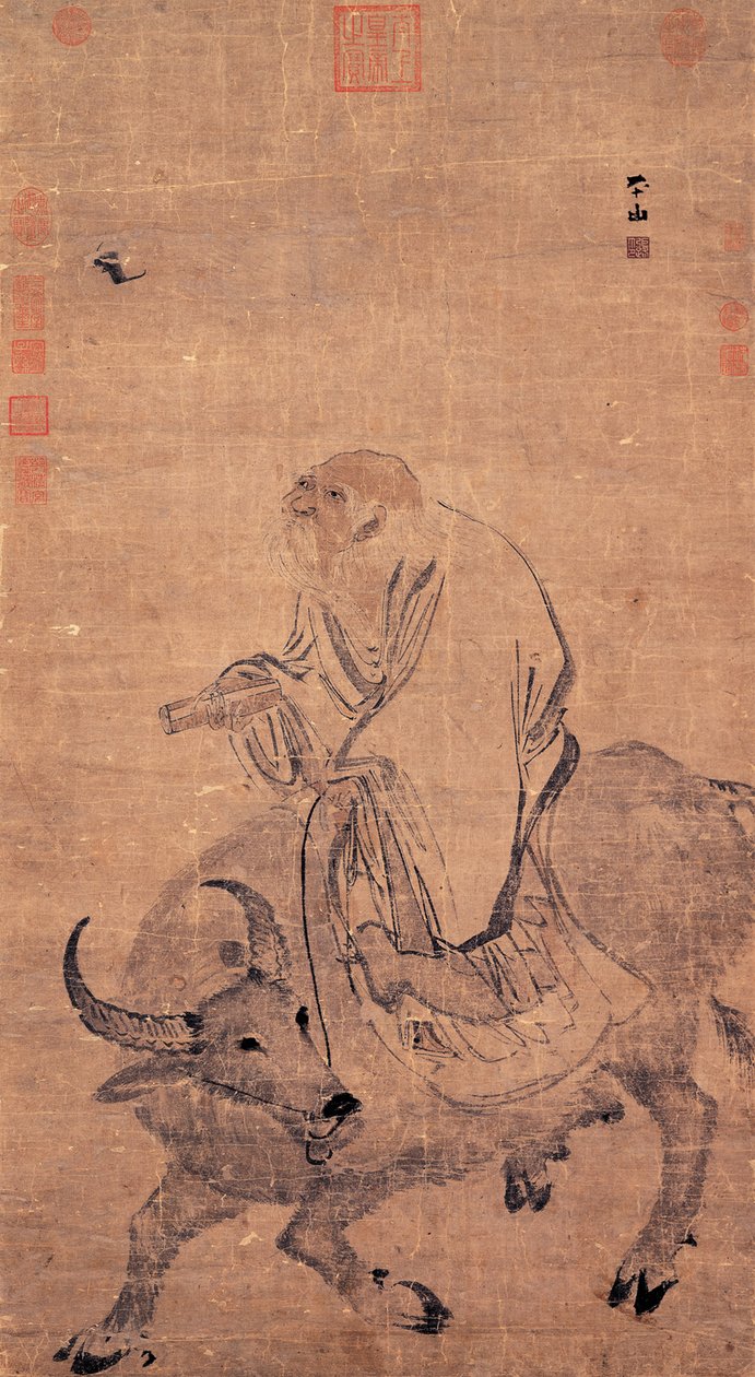 Laozi Jízda na volovi, mezi 1368 a 1644 od Zhang Lu