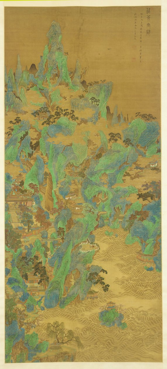 Paláce a věže brány Penglai, 1683. od Zhu Dan