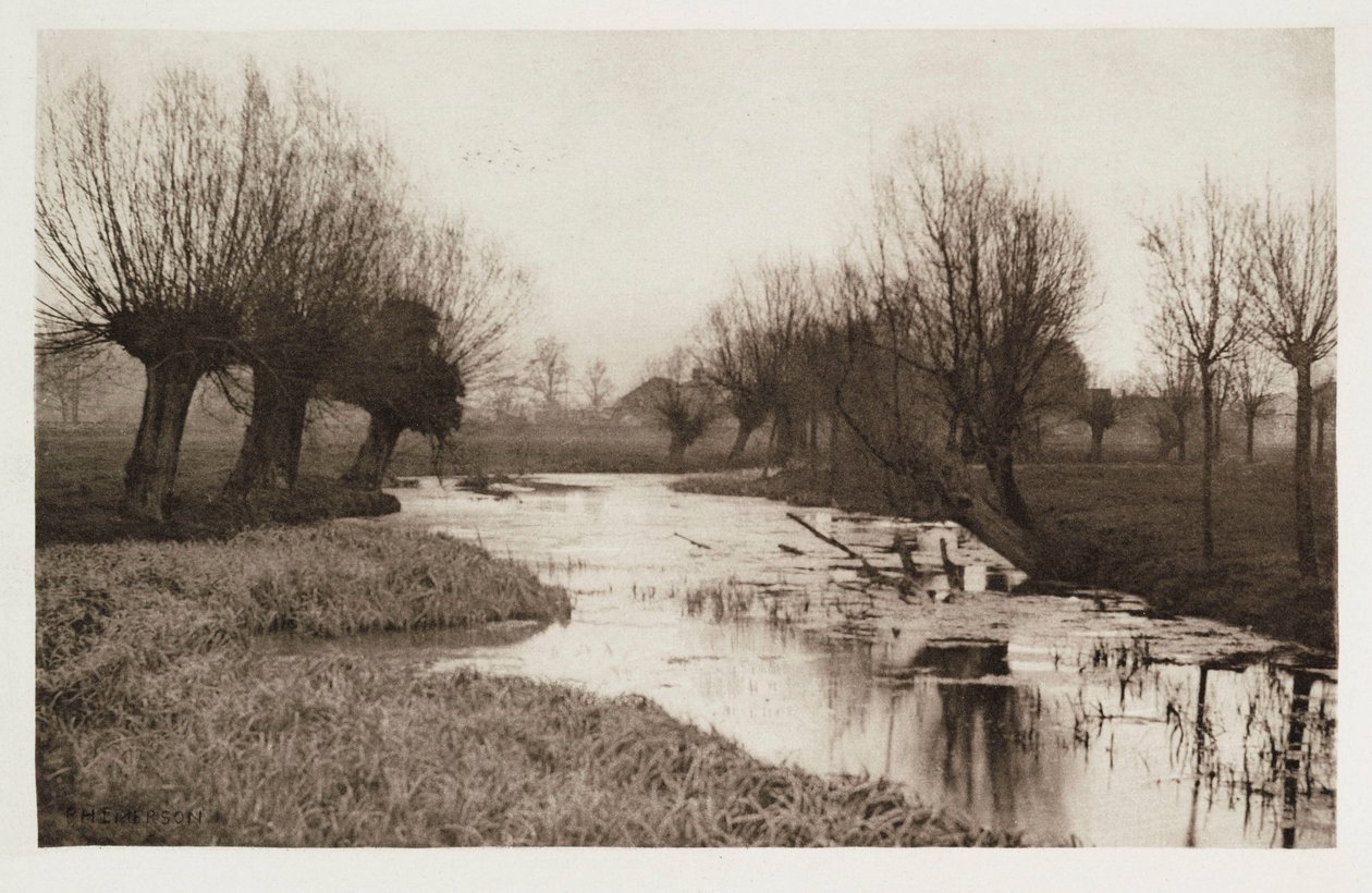 V Backwater na Lea od Frederick (attr. to) Barnard