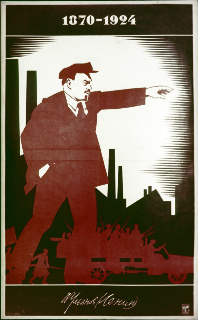 Plakát Rady připomínající B, já, Lenin by A, Strakhov od Frederick (attr. to) Barnard