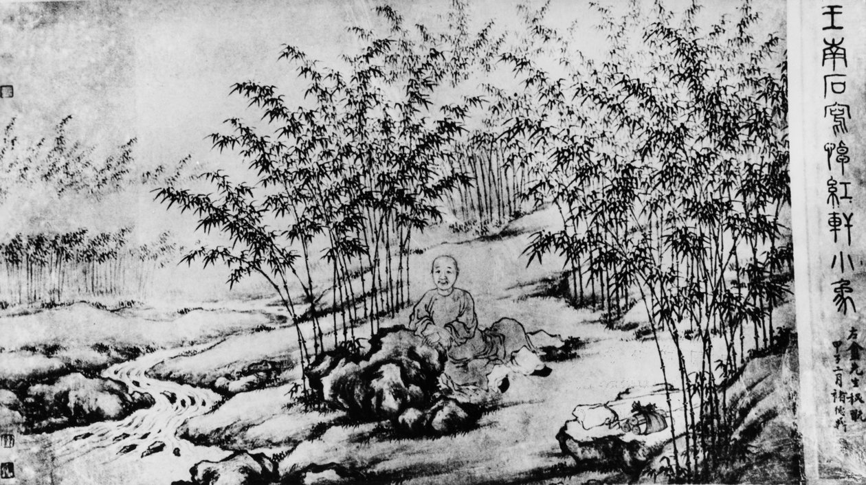 Obraz spisovatele 18. století Cao Xueqin (Tsao Hsueh-chin) od Frederick (attr. to) Barnard