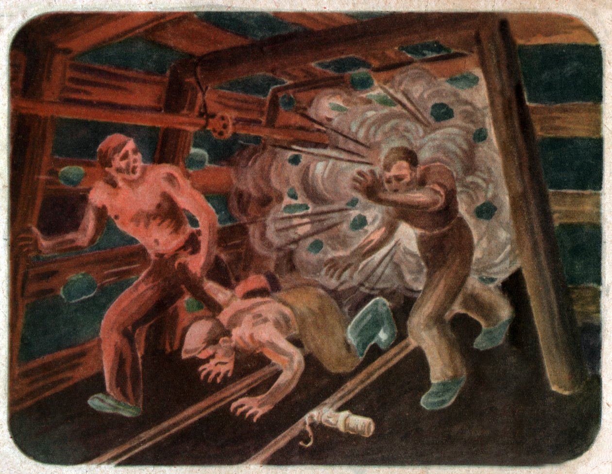 Nehoda v dole, cca 1950 od . .
