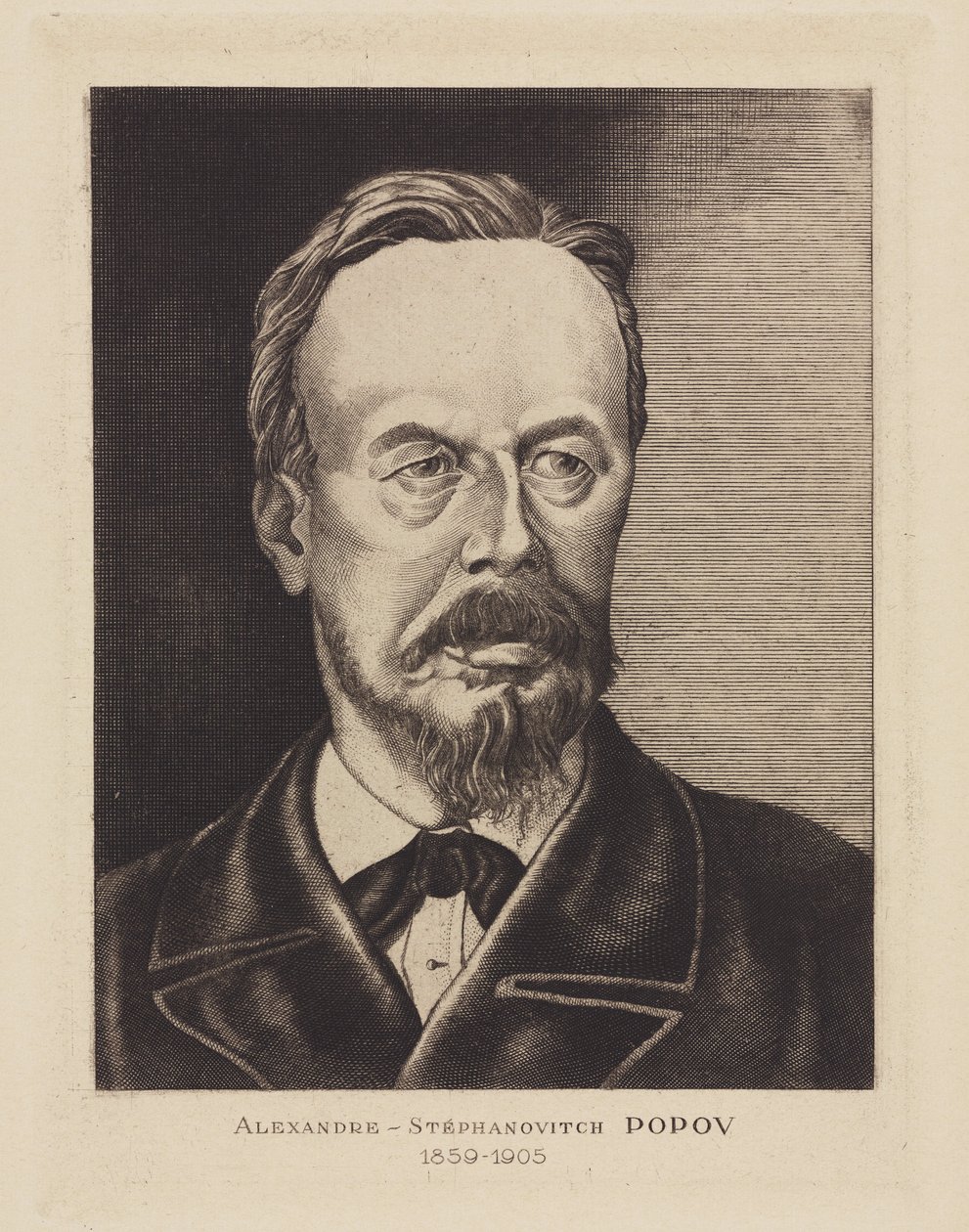 Alexandre-Stephanovich Popov, ruský fyzik, c 1905 od Frederick (attr. to) Barnard