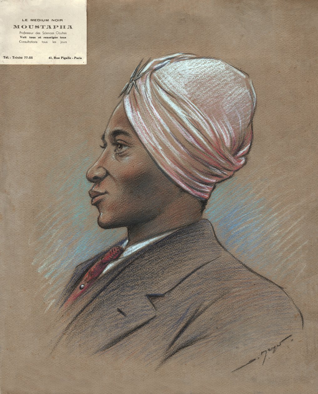 Africký marabout, asi 1930 od . .