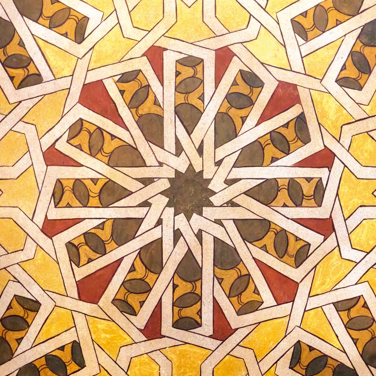 Geometrický design v arabském stylu. Klášter La Rabida., 2020 (foto) od . .