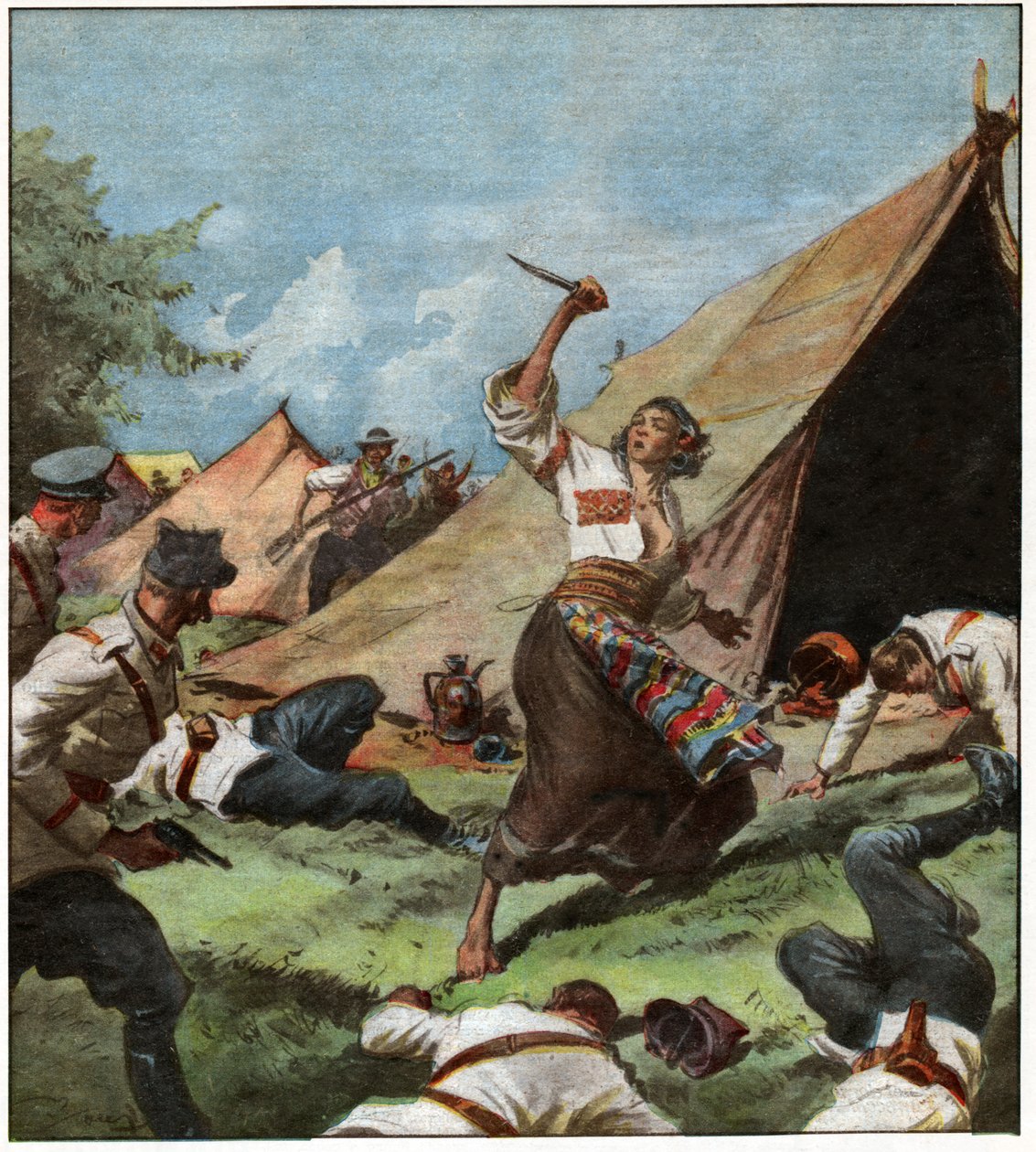 Zatčení cikánské královny od . .