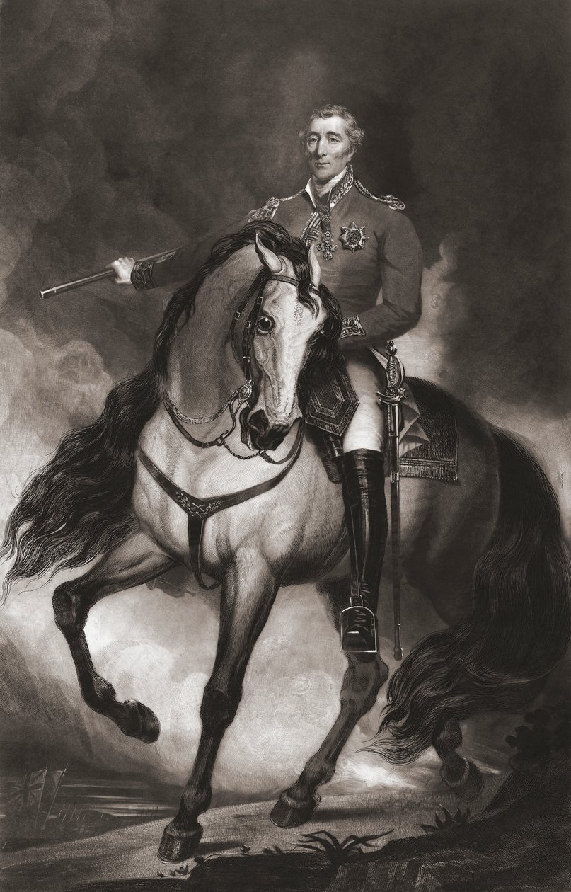 Arthur Wellesley, vévoda z Wellingtonu, jezdecký portrét od . .