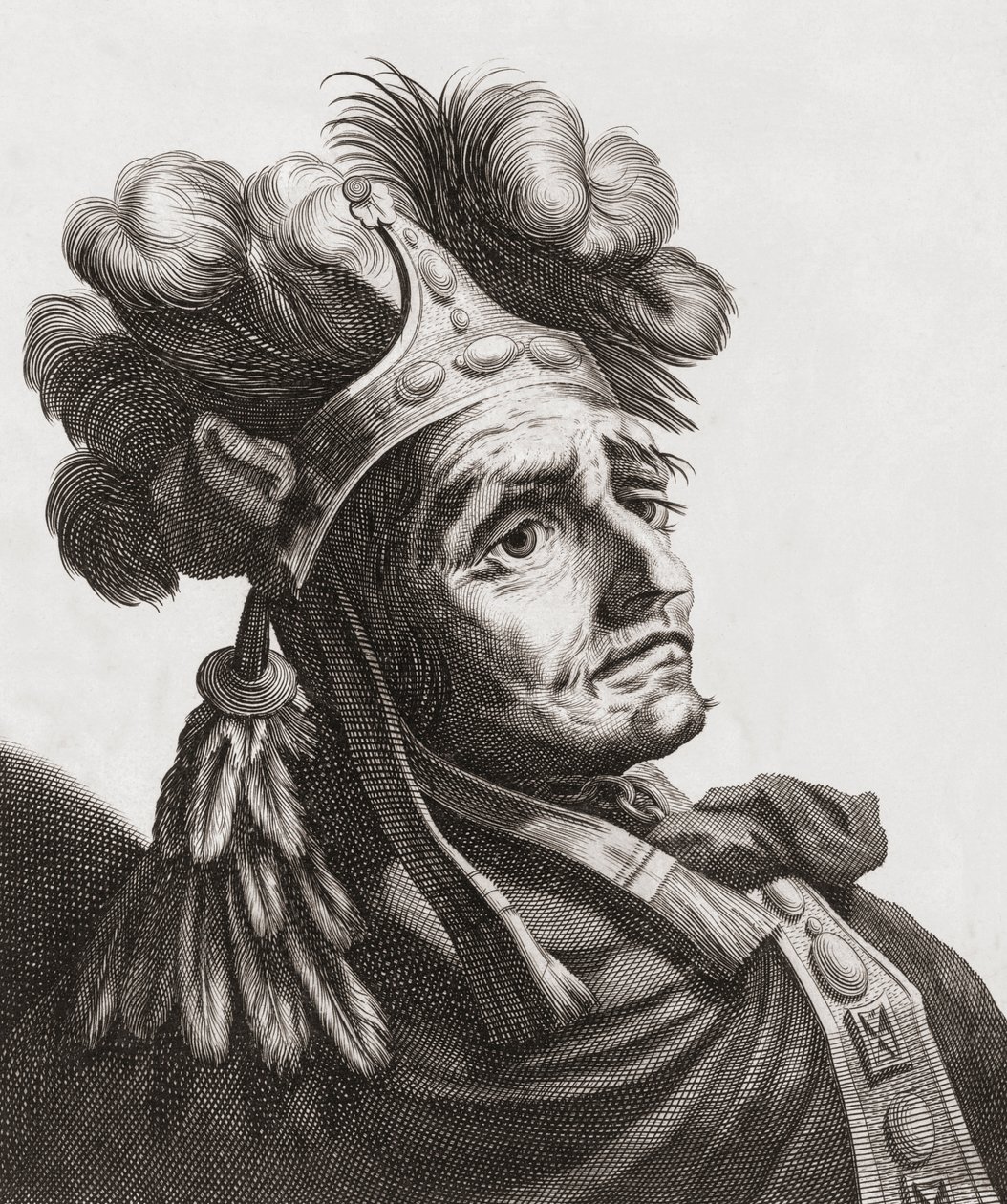 Atahualpa, poslední císař Inků. Portrét. od . .