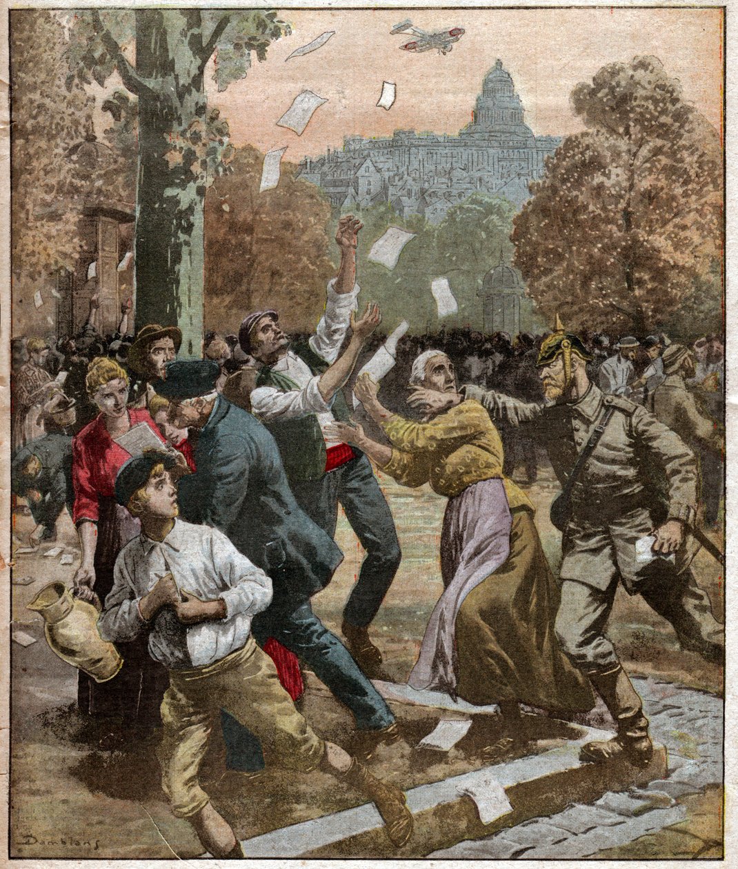 Brusel během první světové války. Brusel během první světové války. od Ferdinand Georg Waldmuller