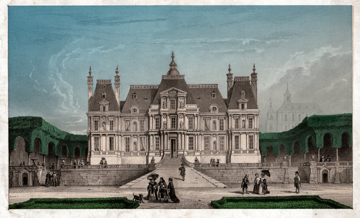Castle of Maison Lafitte, circa 1850 (rytina) od . .
