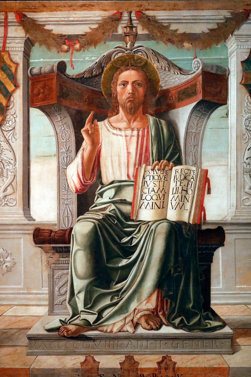 Christ Blessing, Spasitel světa od Maestra del Cadaver od . .