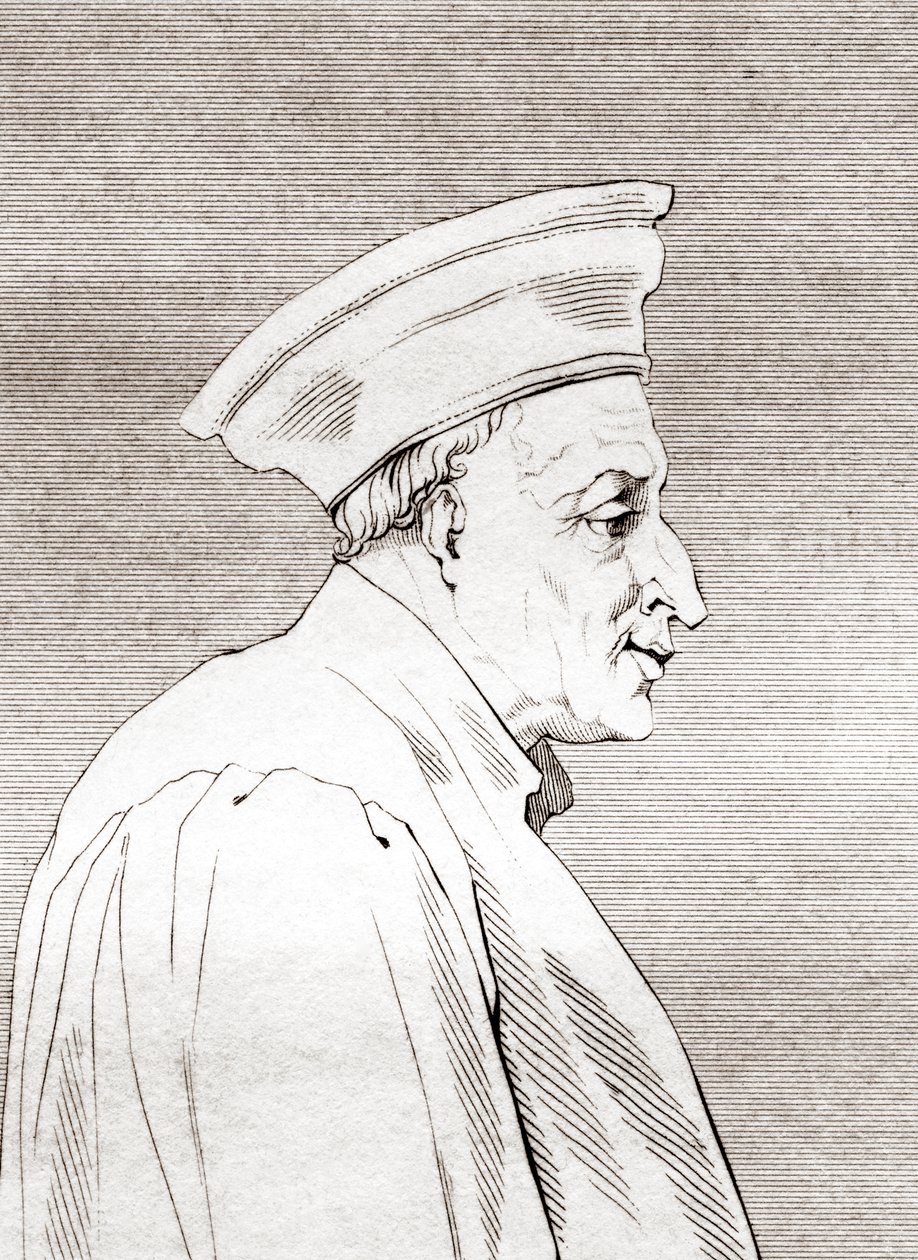 Còsimo di Giovanni degli Mèdici (1389 – 1464), první z politické dynastie Medici, z „Historické galerie portrétů a maleb“, vydané v roce 1808 od Ferdinand Georg Waldmuller
