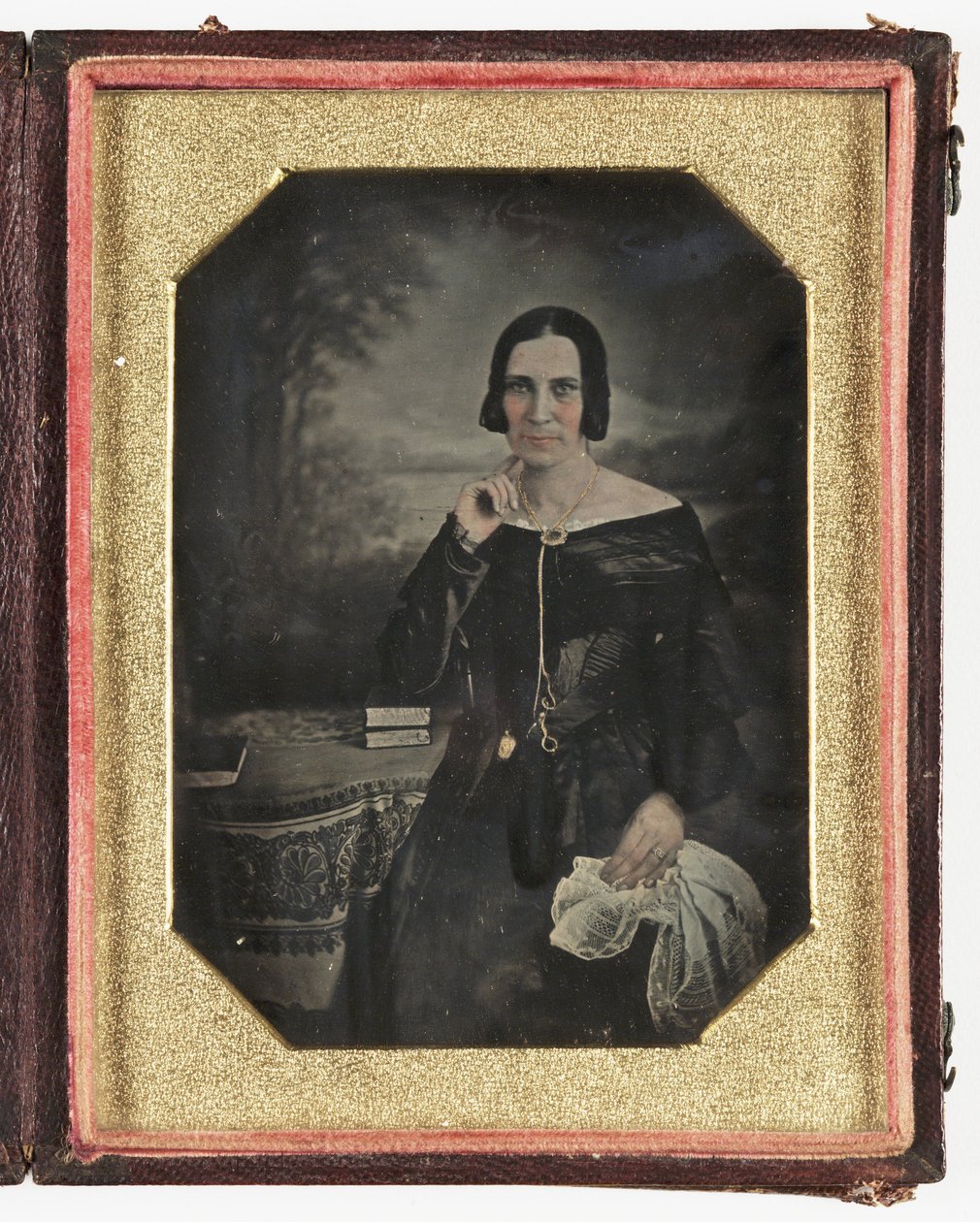 Daguerrotypie ženy, c 1845 od Frederick (attr. to) Barnard