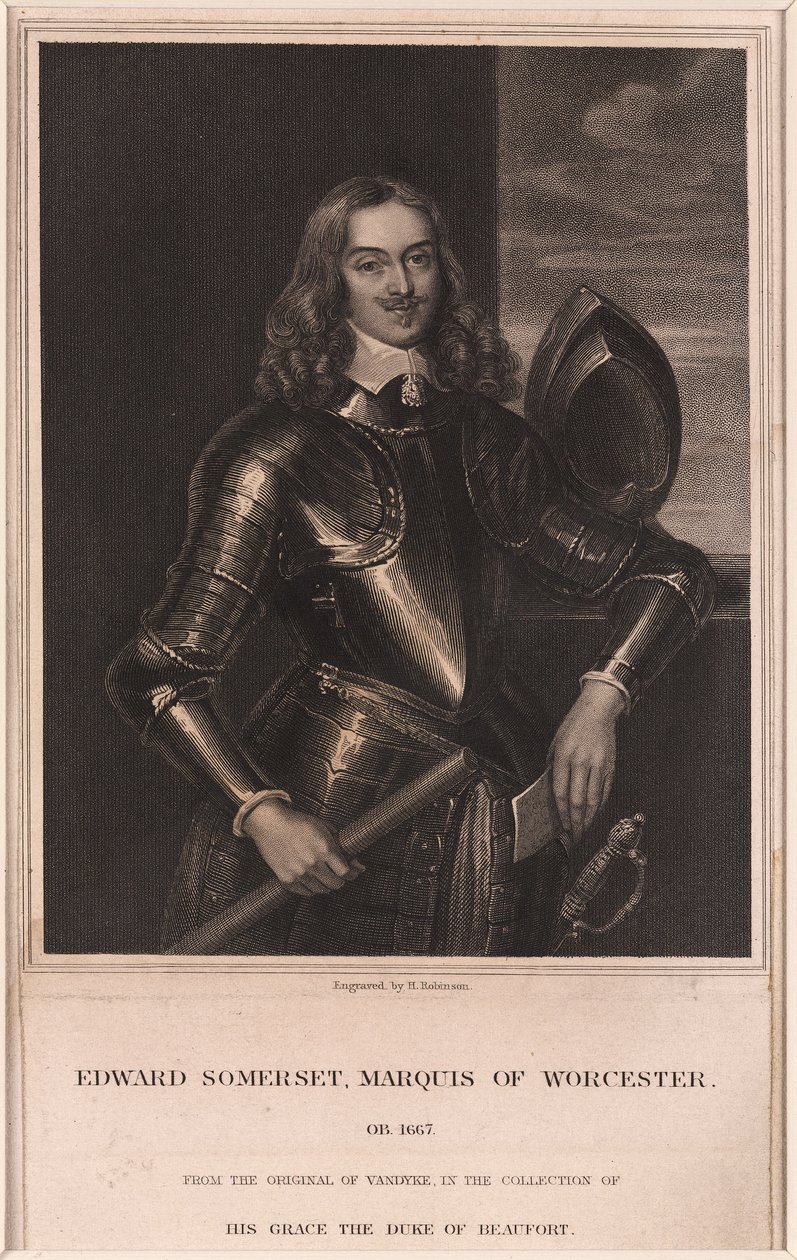 Edward Somerset, markýz z Worcesteru, c 1640 od Frederick (attr. to) Barnard