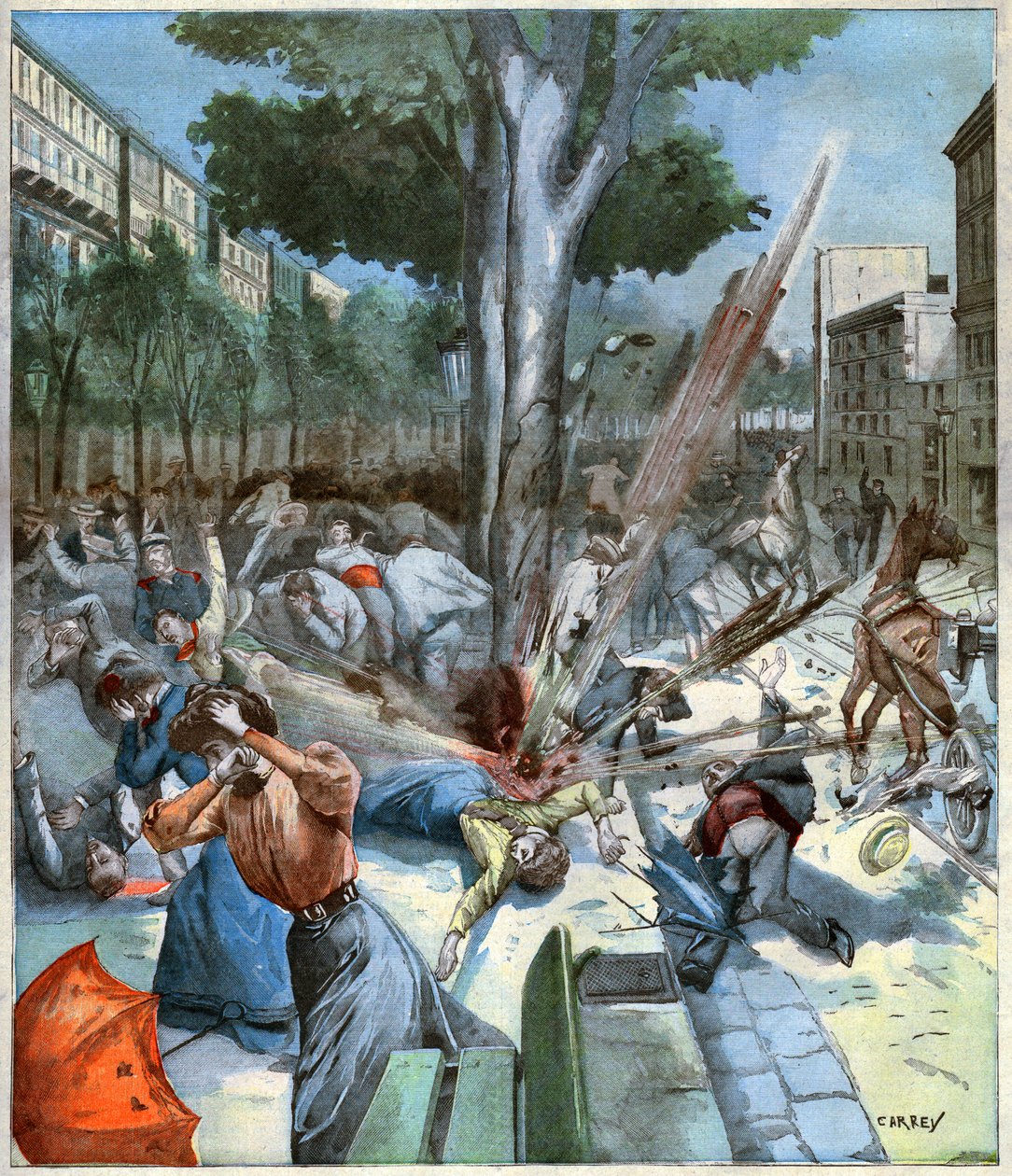 Výbuch v Barceloně. Výbuch v Barceloně. od John Pardon