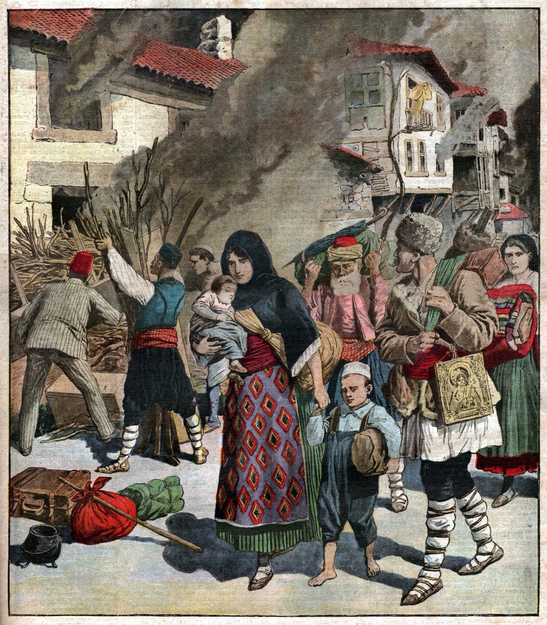 Balkánská válka. První balkánská válka. od Ferdinand Georg Waldmuller