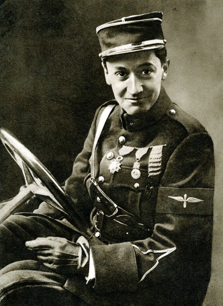 Guynemer - okřídlený meč Francie (hlubotisk) od Hippolyte Lalaise Devéria