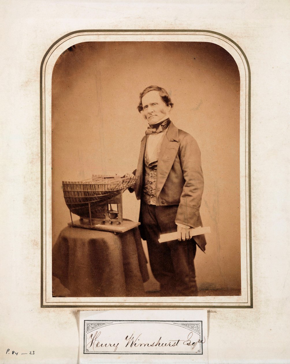 Henry Wimshurst , anglický inženýr od Ferdinand Georg Waldmuller