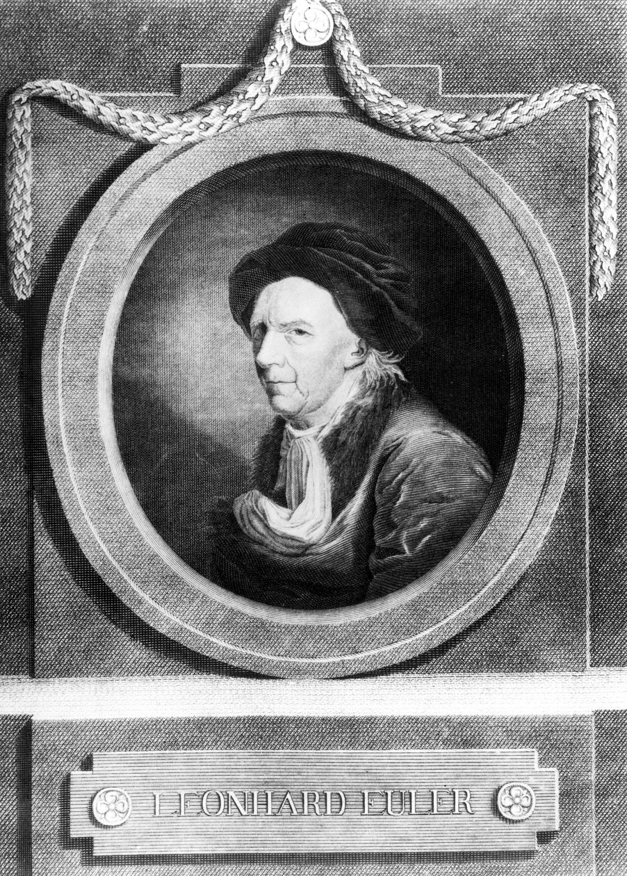 Leonhard Euler, švýcarský matematik, konec 18. století od Frederick (attr. to) Barnard