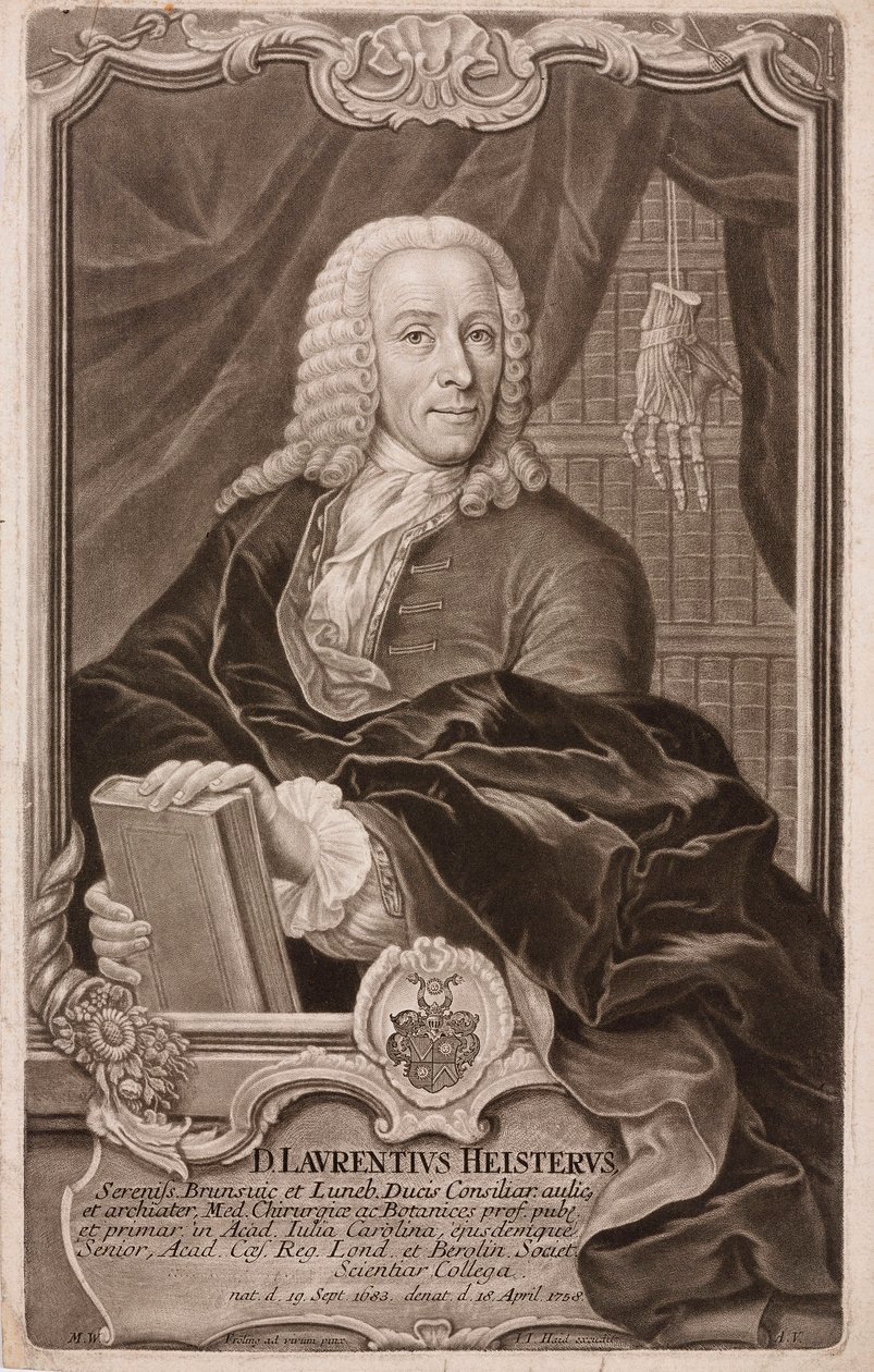 Lorenz Heister , německý chirurg od Henry Charles Fehr