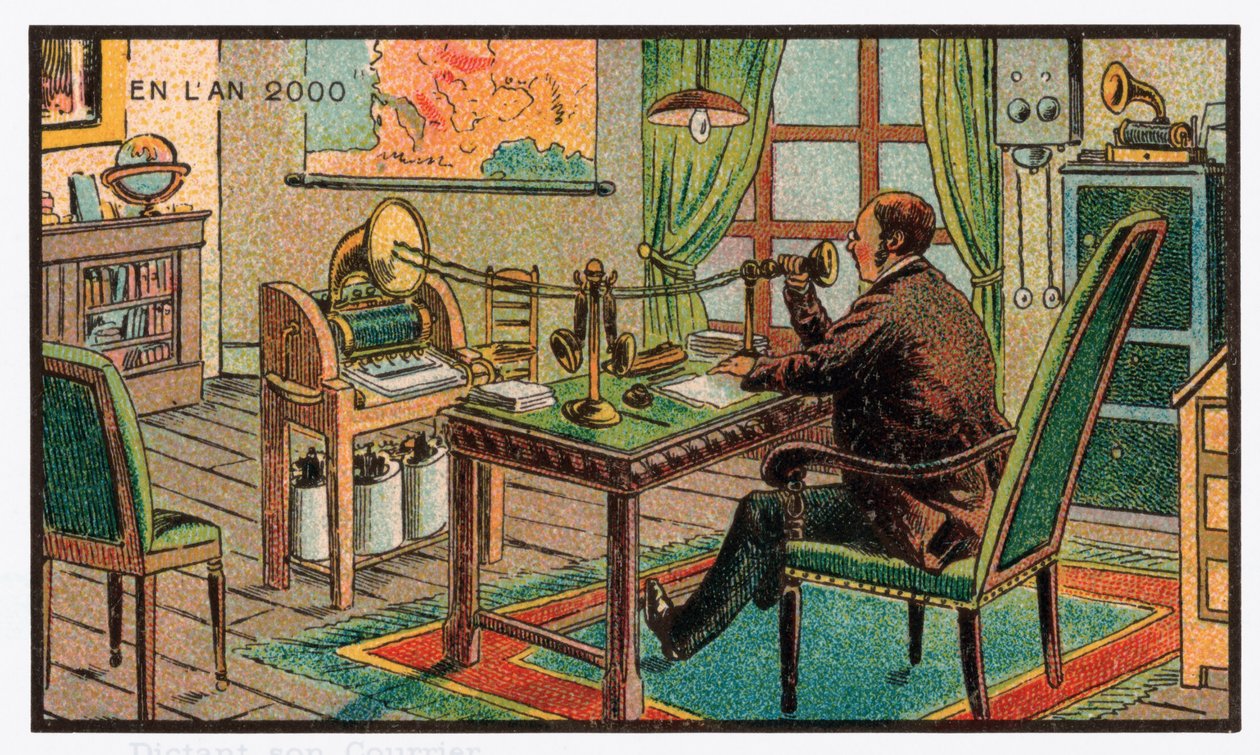 Záznam pošty na gramofon, kolem roku 1910 od . .