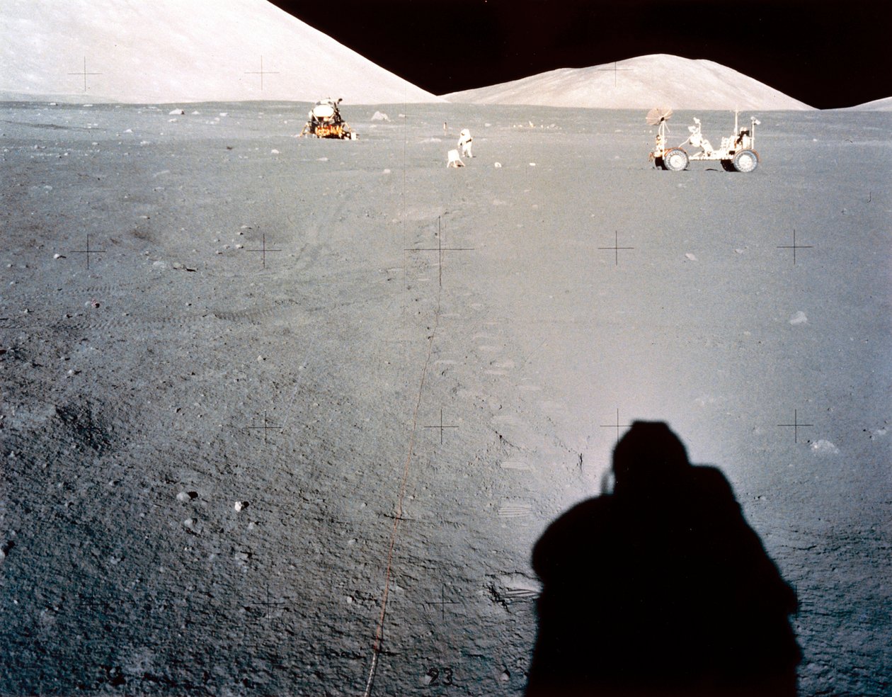 Manned Space Flight, USA, Apollo 17 Lunární základna Apollo 17 v Taurus Littrow od Ferdinand Georg Waldmuller