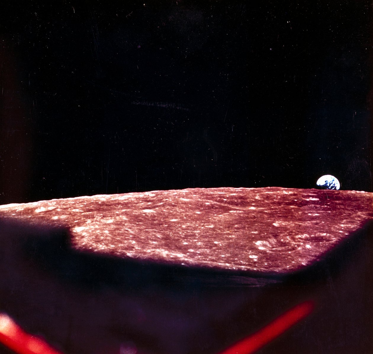 Pilotovaný vesmírný let, USA, Apollo, Generál Earthrise over the Moon od Frederick (attr. to) Barnard