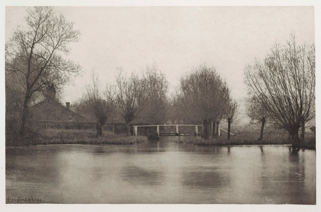 Ústí staré řeky Stort od Frederick (attr. to) Barnard