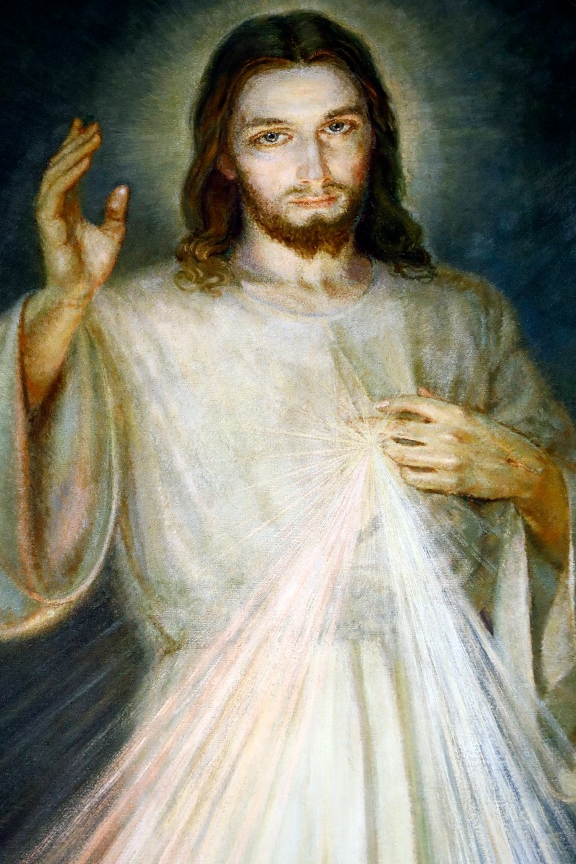 Kostel Notre Dame de Plainpalais. Ježíši Boží Milosrdenství, věřím v tebe. Francie. od . .