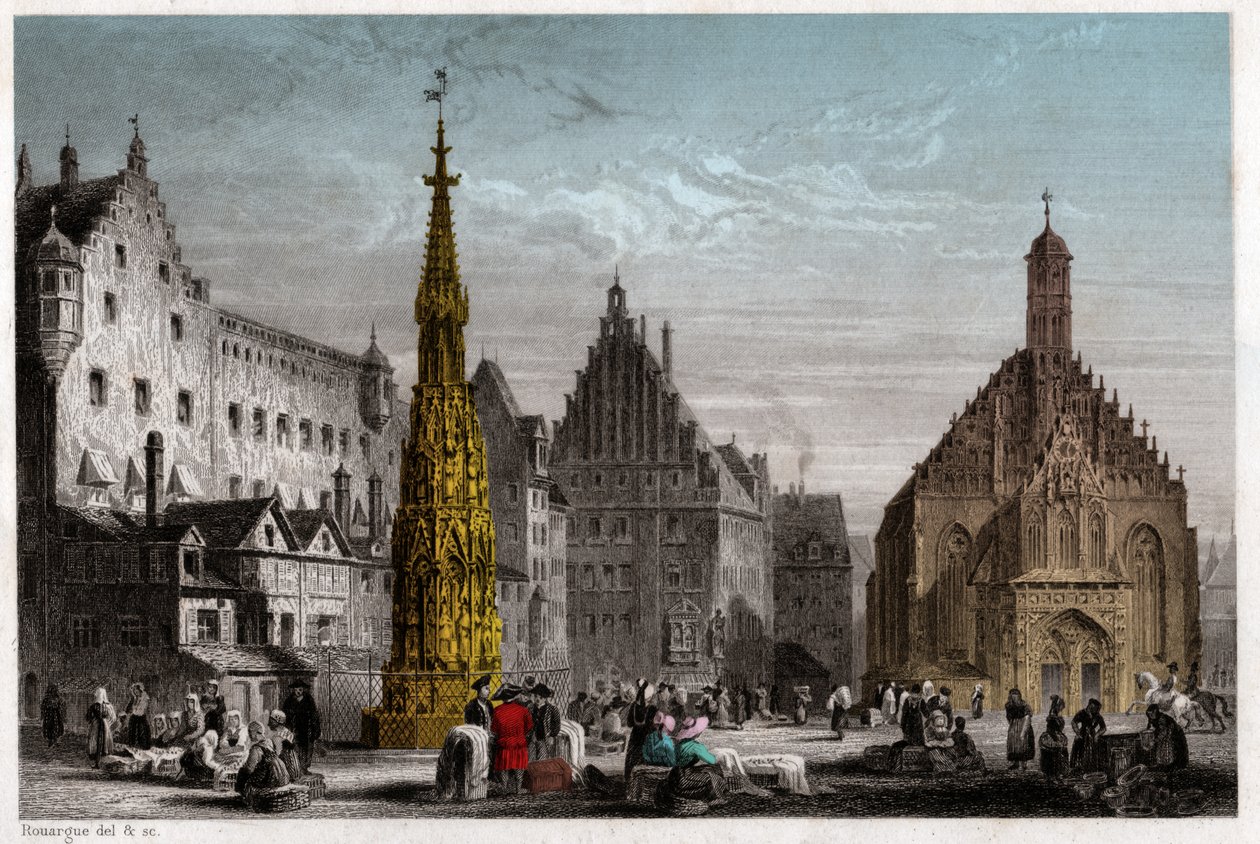 Norimberk, cca 1830 (rytina) od . .