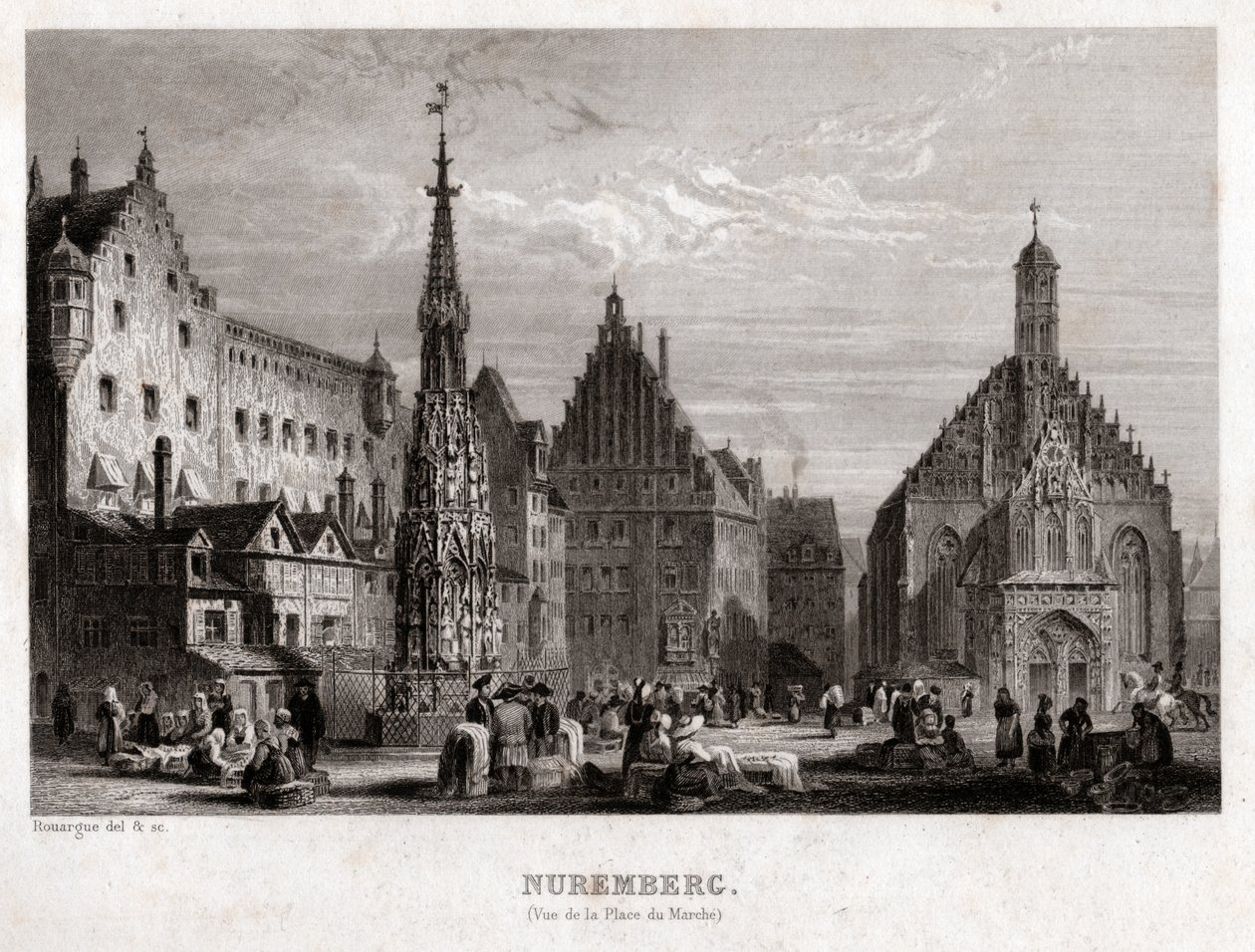 Norimberk, cca 1830 (rytina) od . .