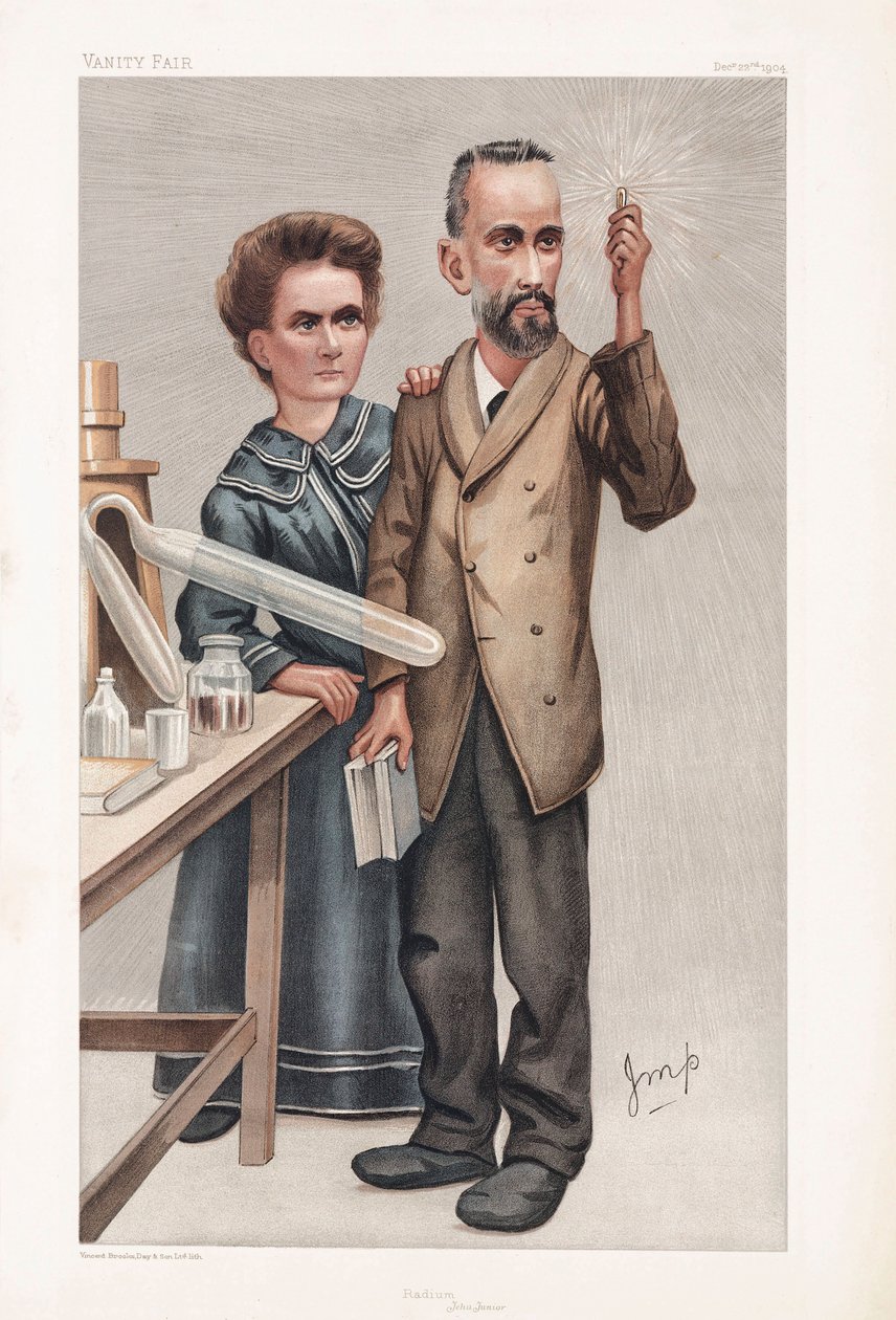 Pierre a Marie Curie, francouzští fyzici od Henry Charles Fehr