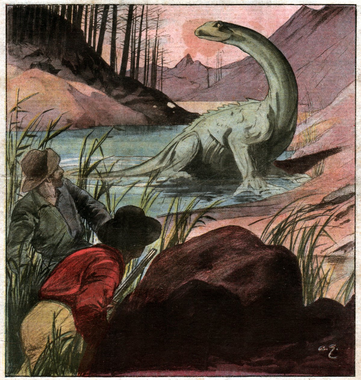 Plesiosaurus. Plesiosaurus od John Pardon