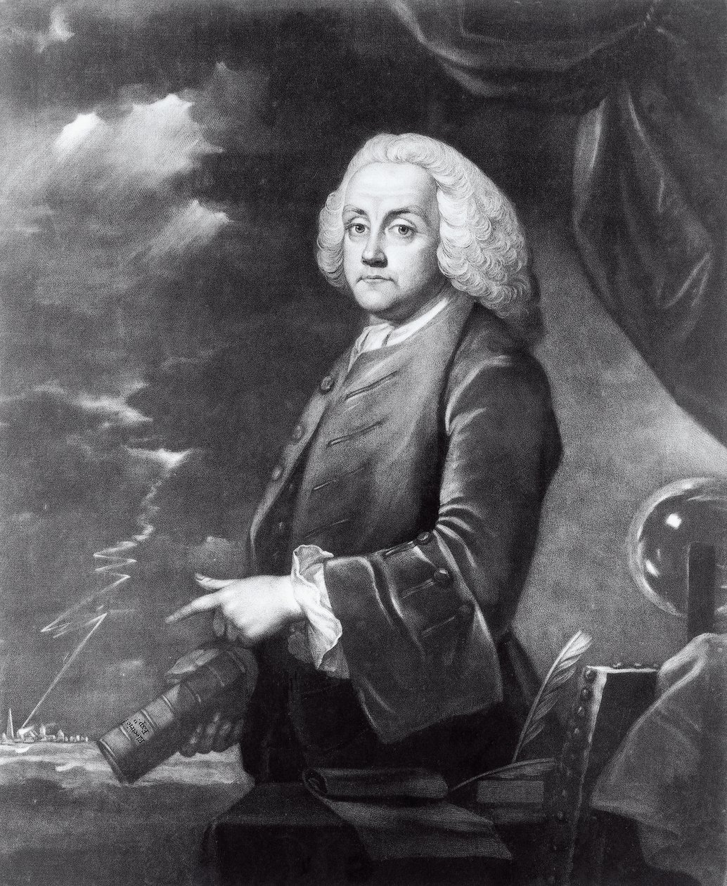 Portrét Benjamina Franklina (1706-1790) od Georg Carl Heinrich Dollmann