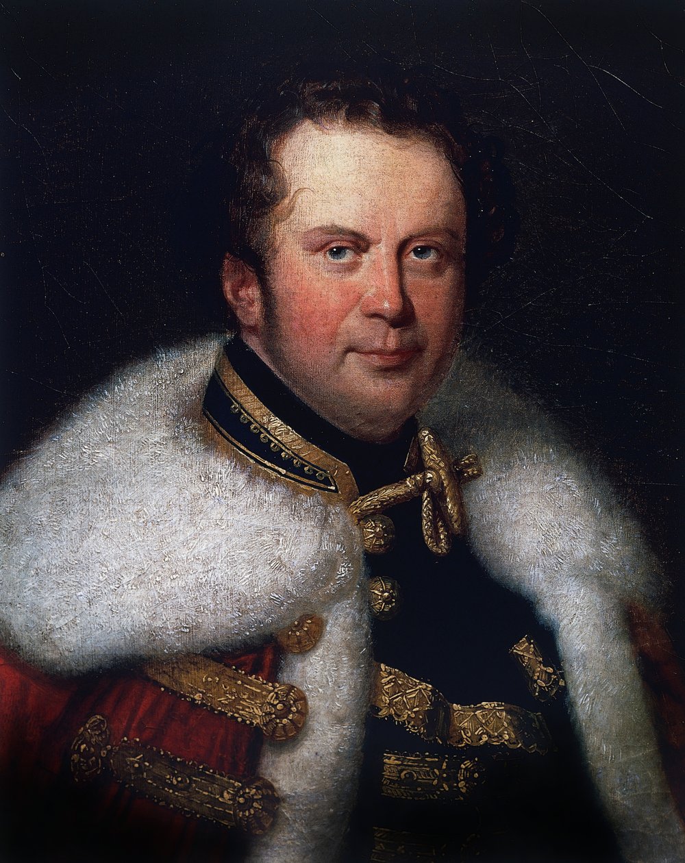 Portrét Franze Brunsvika (1777-1849), slovenského violoncellisty a ředitele městského divadla v Budapešti od William Walcutt