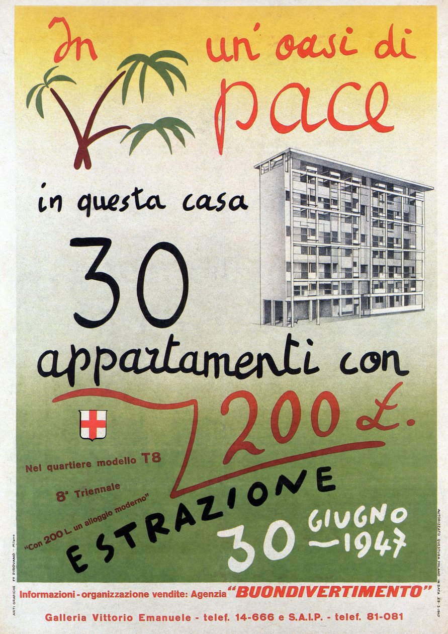 QT8 OÁZA MÍRU - REKONSTRUKCE MILÁNA 1947 od . .