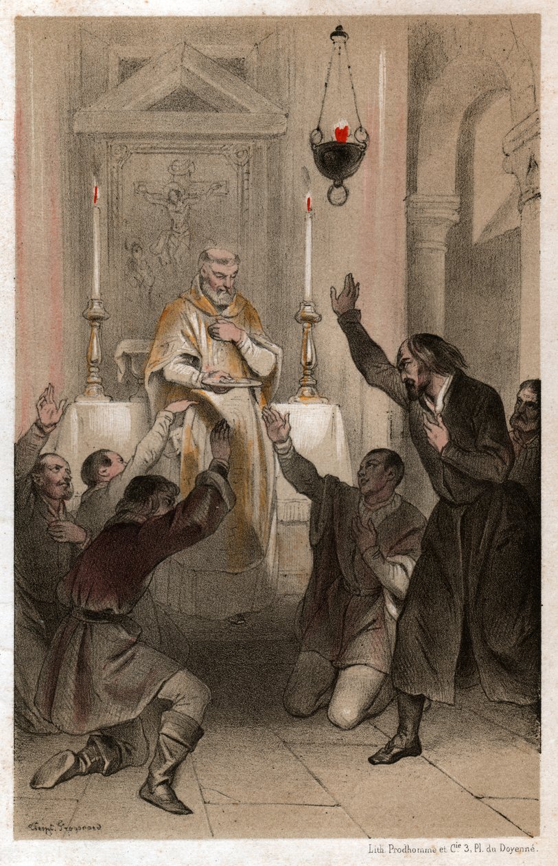 Svatý Ignác z Loyoly, kolem roku 1820 (litografie) od . .